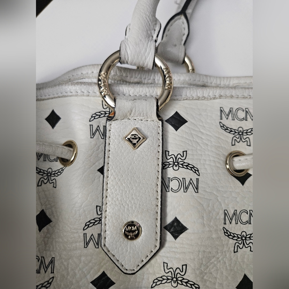MCM White Leather Bag - Picture 9 of 16